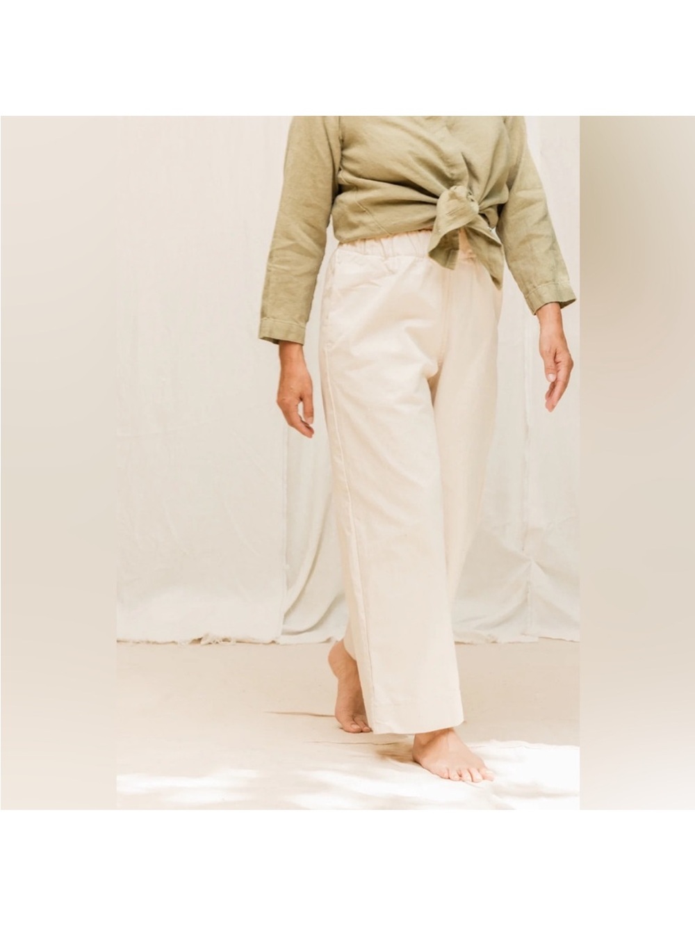 Elizabeth Suzann Florence Cotton Canvas Pant XXS Regular Length- like new!!
